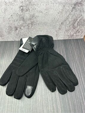 Timberland mens 3M designer goat suede touch finger leather gloves sz:M -black